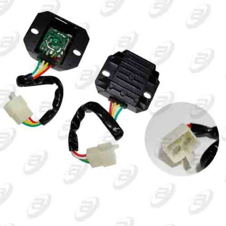 REGULADOR 4 PUNTAS TRANSPARENTE 12 Vcc CS-125 14-17 / CS-125 LED 13-16 / D-125 16-17 / DS-125 17/ DS-150 14-17 / DS-150 NEGRO 1