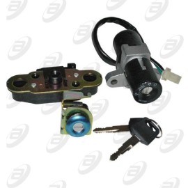 SWITCH INTERRUPTOR DE ENCENDIDO C/JUEGO DE LLAVES Y SEGURO DE ASIENTO 12 Vcc DM-150 10-17