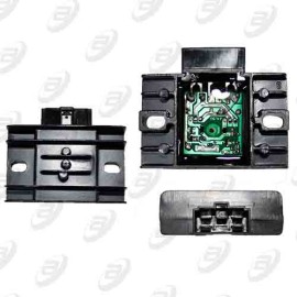 REGULADOR 5 PUNTAS TRANSPARENTE INDICADOR LED 12 Vcc YBR-125 / FZ-16