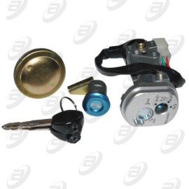 SWITCH INTERRUPTOR DE ENCENDIDO CON JUEGO DE LLAVES TAPON DE GASOLINA Y SEGURO DE ASIENTO 12 Vcc AT-110 /RT 12-14 / AT-110RTLED