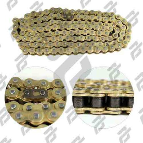 CADENA 530H x 126 GOLD REFORZADA DEPORTIVAS DE 900 cc a 1,100 cc