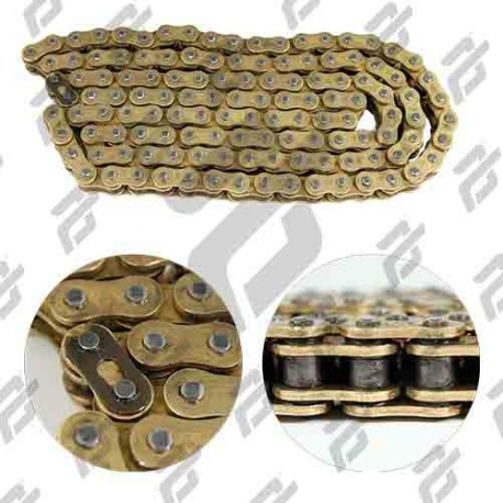 CADENA 525H x 126 GOLD REFORZADA DEPORTIVAS DE 900 cc a 1,100 cc