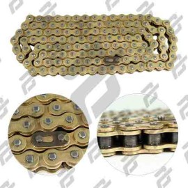 CADENA 525H x 126 GOLD REFORZADA CON ORING DEPORTIVAS DE 900 cc a 1,100 cc