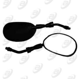 ESPEJOS NEGRO HF826 10mm BRAZO CORTO MOTOS DE TRABAJO 2005-2015