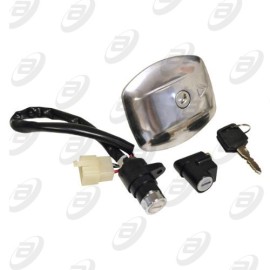 SWITCH INTERRUPTOR DE ENCENDIDO C/ JUEGO DE LLAVES C/TAPON DE GASOLINA Y SEGURO DE ASIENTO 12 Vcc FT-110