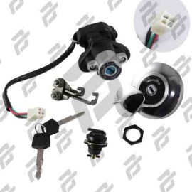 SWITCH INTERRUPTOR DE ENCENDIDO C /JUEGO DE LLAVES TAPON DE GASOLINA Y SEGURO DE ASIENTO 12 Vcc TC-200NE 18-20