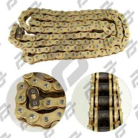 CADENA 530H x 126 GOLD REFORZADA CON ORING DEPORTIVAS DE 900 cc a 1,100 cc