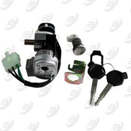 SWITCH INTERRUPTOR C/ JUEGO DE LLAVES Y SEGURO DE ASIENTO 12 Vcc DSG-125 17-19 / VGO-125 15-17
