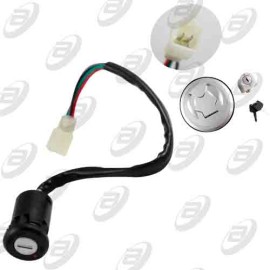 SWITCH INTERRUPTOR DE ENCENDIDO C/JUEGO DE LLAVES TAPON DE GASOLINA 12 Vcc FT-150TS  19