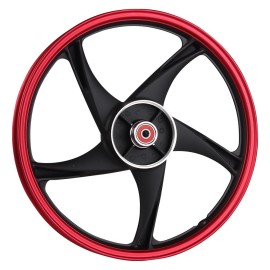 RIN TRAS ALUMINIO NEGRO- ROJO AT110 RT