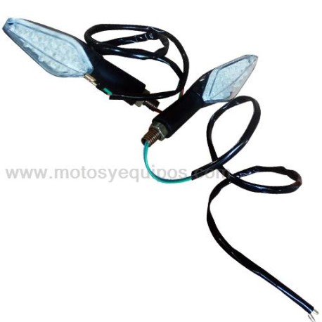 JGO DIRECCIONALES AZUL TRAS LED FT150 GT