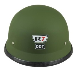 CASCO ABIERTO R7 M CHOPPER VERDE MATE