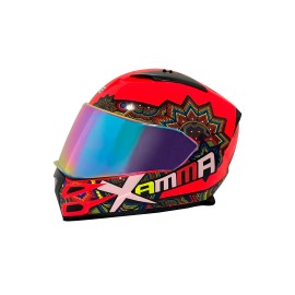 CASCO CERRADO EDGE XAMMA ROJO XL