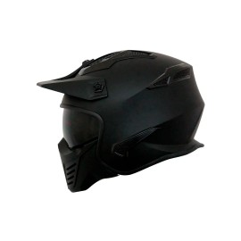 KOV CASCO ROCK-O SOLIDO NEGRO MATE S