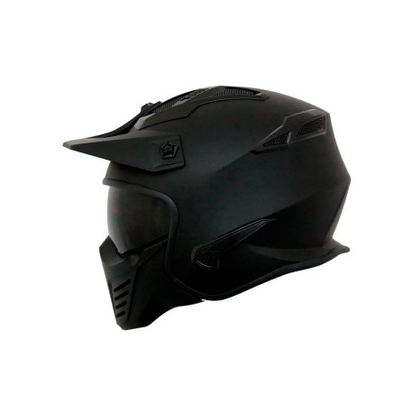 KOV CASCO ROCK-O SOLIDO NEGRO MATE S