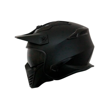 CASCO KOV ROCK- O SOLIDO NEGRO MATE S